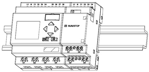 Монтаж LOGO!12/24RC